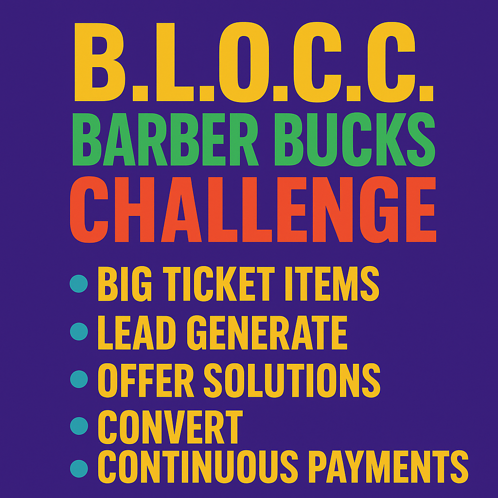 Barber Bucks B.(L.O.C.)C. Challenge 